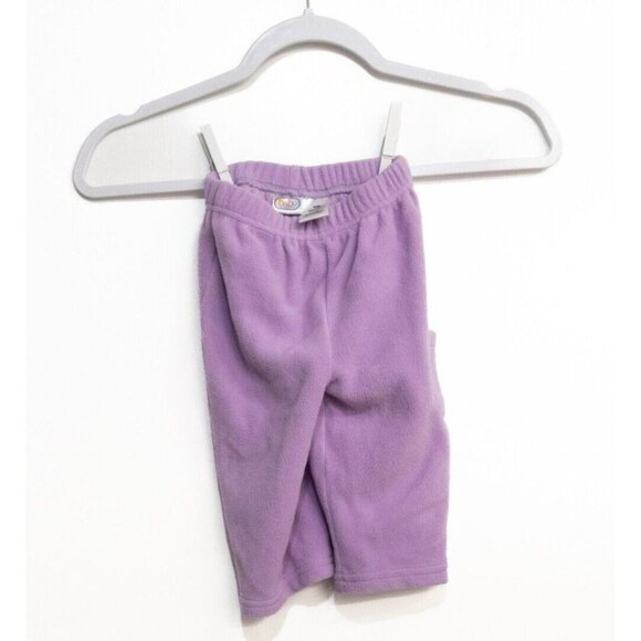 Baby Connection Girls Lilac Polyester Fleece Pull On Bottom Elastic Waist 6/9M - Picture 1 of 6
